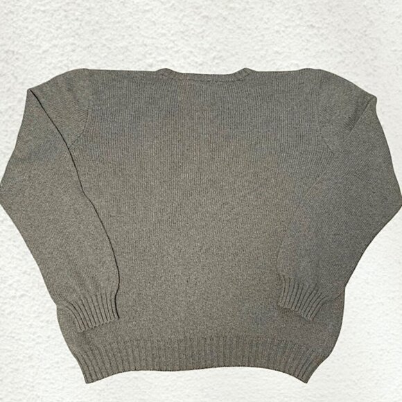 Ralph Lauren Oversized Crewneck Knit Sweater Light Gray Size XL - Picture 6 of 11
